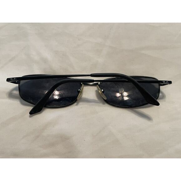 RAY BAN RB3198 G15 SLEEK NARROW GUNMETAL RECTANGULAR FLEX HINGES SunglassFrames - Picture 4 of 7